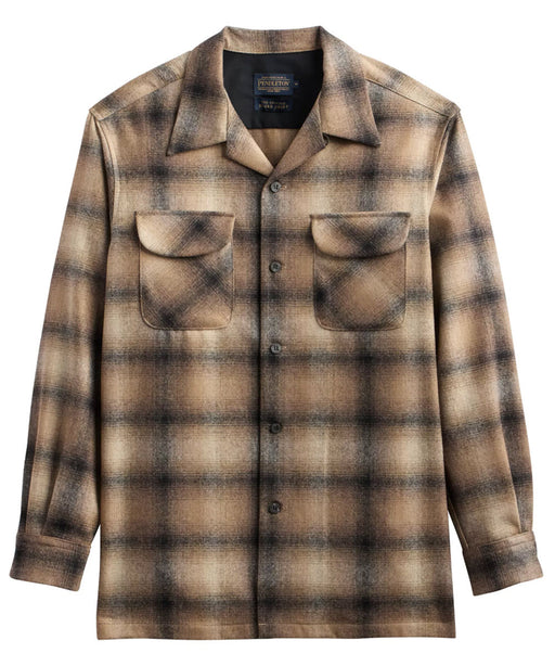 Pendleton Men's Wool Board Shirt - Tan/Taupe Ombre at Dave's New York