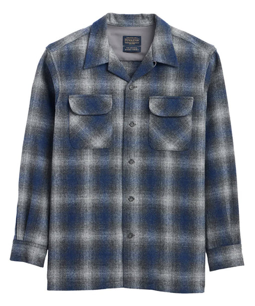 Pendleton Men's Wool Board Shirt - Charcoal/Navy Ombre at Dave's New York