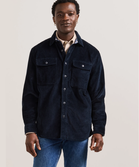 Pendleton Men's Belmont Corduroy Shirt Jacket - Navy at Dave's New York