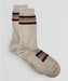 Pendleton National Park Striped Cotton Crew Socks - Yellowstone Taupe at Dave's New York