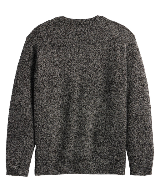 Pendleton Men’s Shetland Wool Sweater - Black/Wheat Heather at Dave's New York
