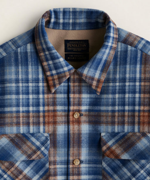 Pendleton Men's Board Wool Shirt - Blue/Tan Ombre at Dave's New York