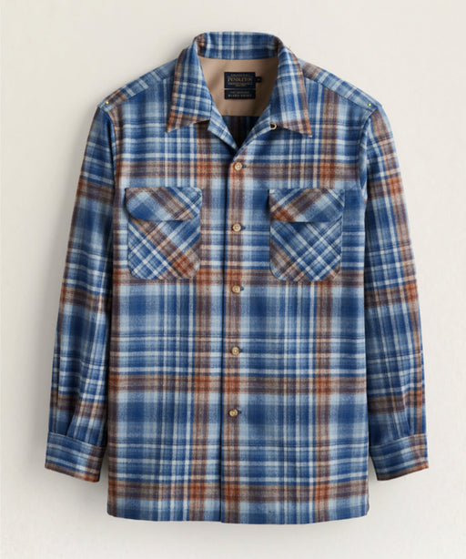 Pendleton Men's Board Wool Shirt - Blue/Tan Ombre at Dave's New York