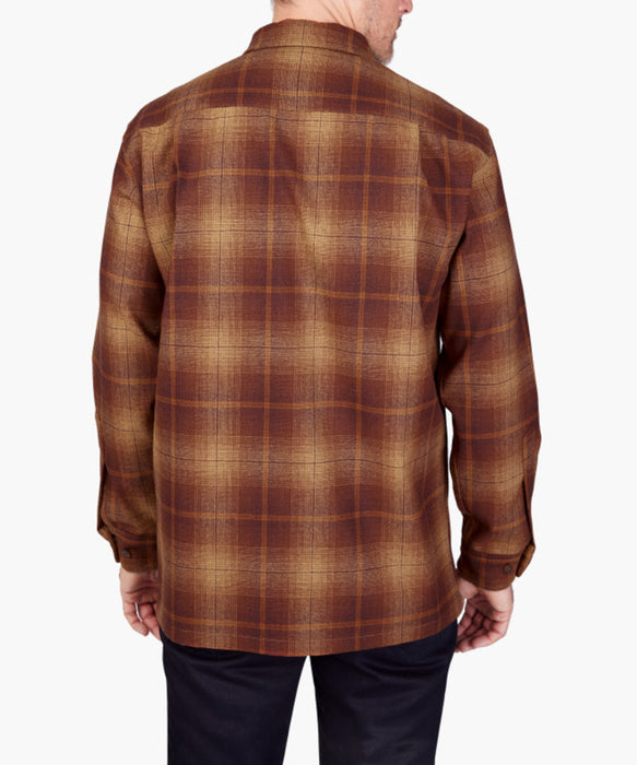 Pendleton Men's Board Wool Shirt - Gold/Rust Ombre at Dave's New York