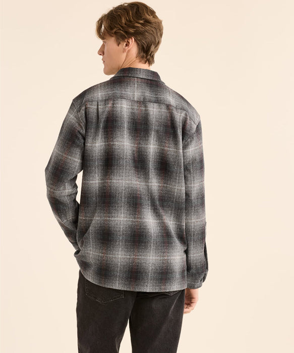 Pendleton Men's Board Wool Shirt - Grey Mix Multi Plaid at Dave's New York