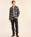 Pendleton Men's Board Wool Shirt - Grey Mix Multi Plaid at Dave's New York