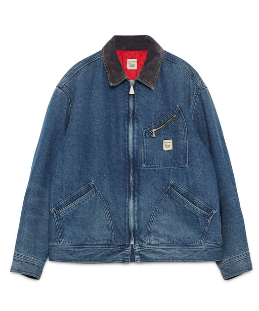 Roy Roger's X Dave's New York Collab Insulated Work Jacket - Vintage Washed Denim