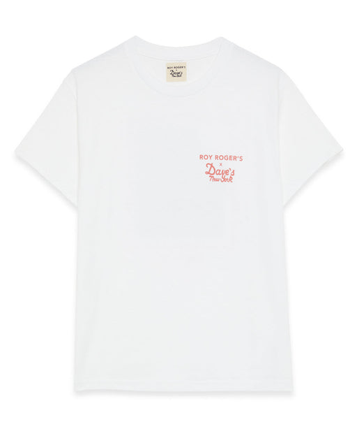 Roy Roger's X Dave's New York Collab "Storefront" Short Sleeve T-shirt - White