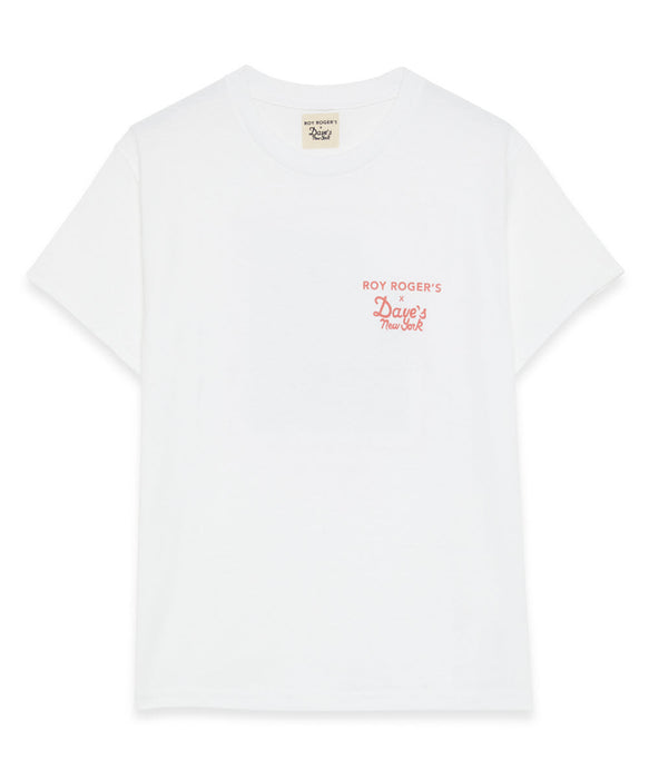 Roy Roger's X Dave's New York Collab "Storefront" Short Sleeve T-shirt - White