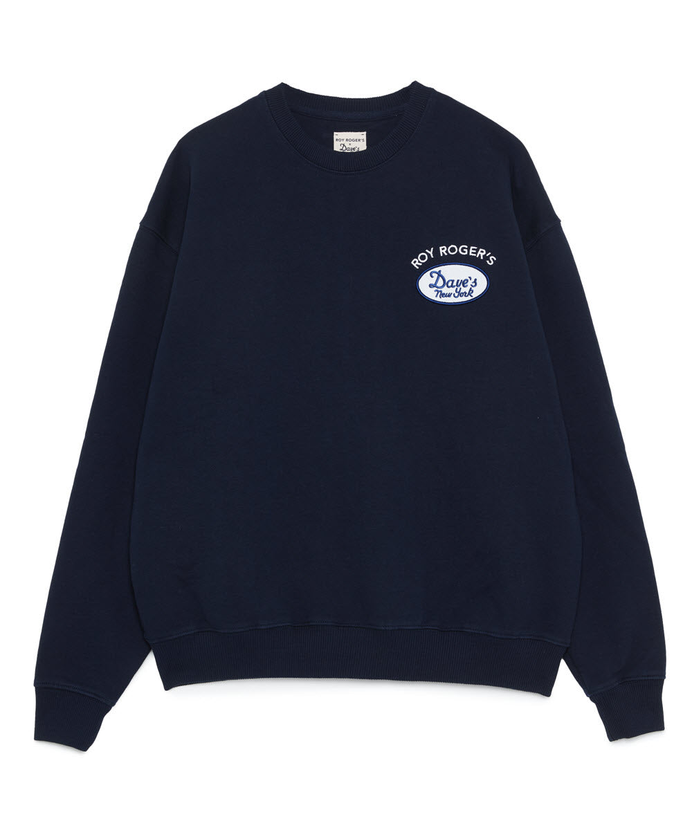 Roy Roger’s X Dave’s New York Collab Crew Neck Sweatshirt - Navy — Dave ...