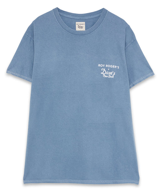 Roy Roger’s X Dave’s New York Collab Pigment Dyed Jersey T-shirt - Blue