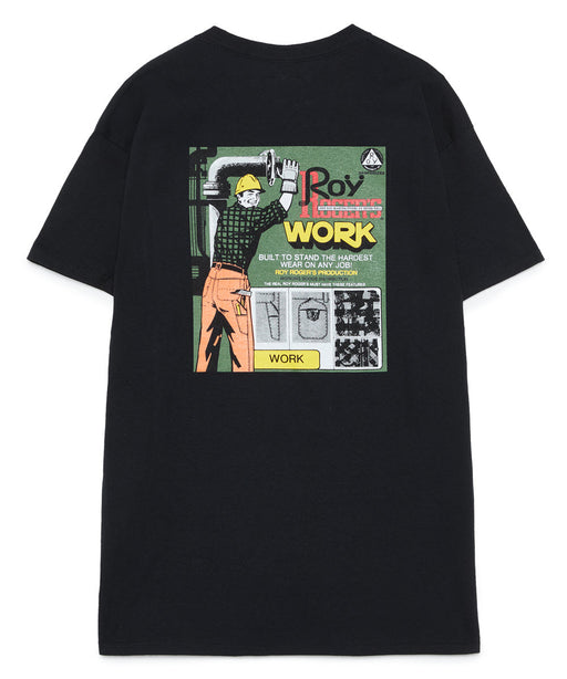 Roy Roger’s X Dave’s New York Collab “RR Worker” Logo T-shirt - Black