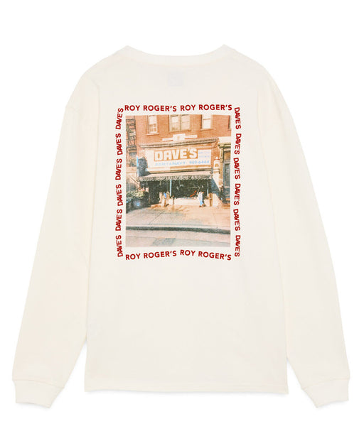 Roy Roger's X Dave's New York Collab Vintage Store Long Sleeve T-shirt - Off White