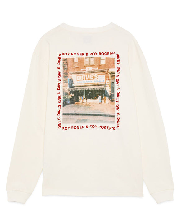 Roy Roger's X Dave's New York Collab Vintage Store Long Sleeve T-shirt - Off White