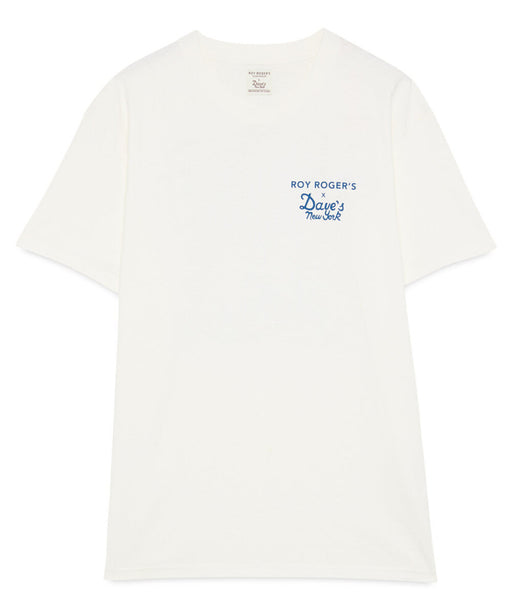 Roy Roger's X Dave's New York Collab "Crew" Short Sleeve T-shirt - Off-White