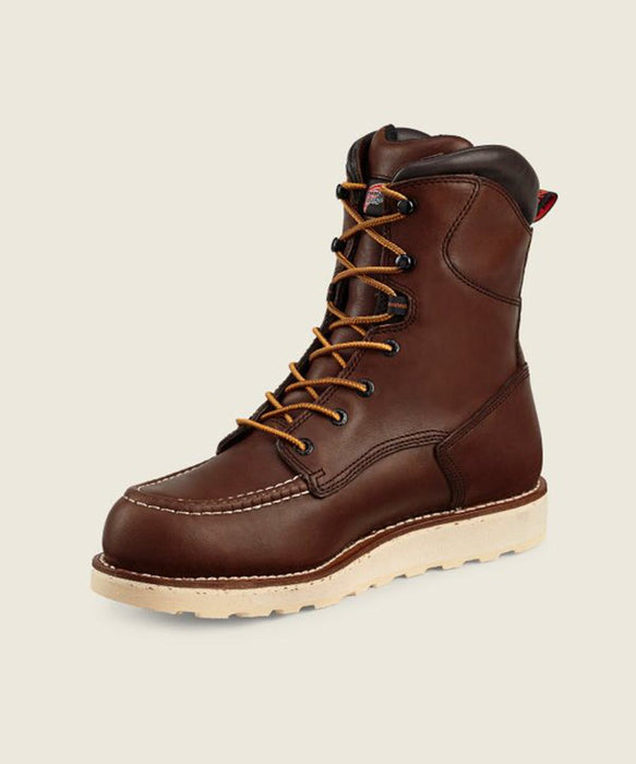 Red Wing Shoes 8-Inch Moc Toe Waterproof Work Boots (411) - Red Oak at Dave's New York