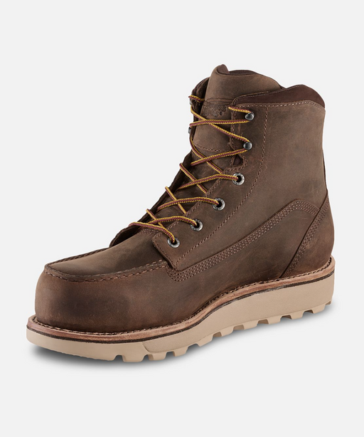 Red Wing Shoes Traction Tred Lite Safety Toe Work Boots - Brown at Dave's New York