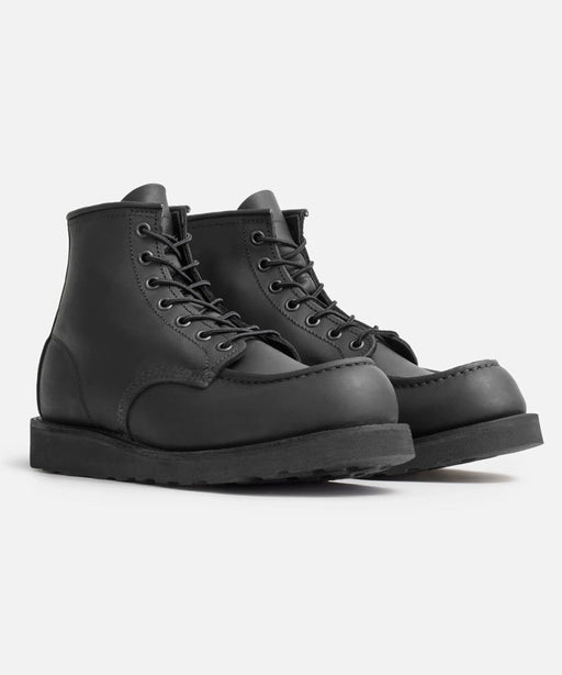 Red Wing Heritage 6-inch Classic Moc Toe Boots - Black Harness at Dave's New York