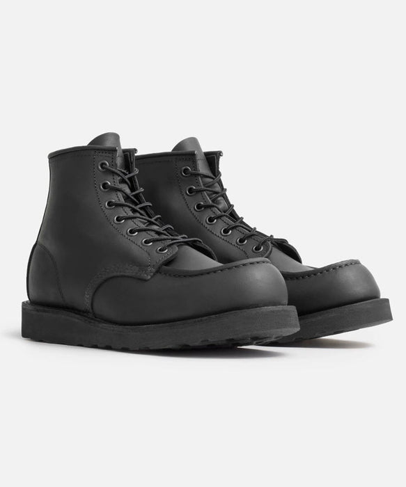 Red Wing Heritage 6-inch Classic Moc Toe Boots - Black Harness at Dave's New York