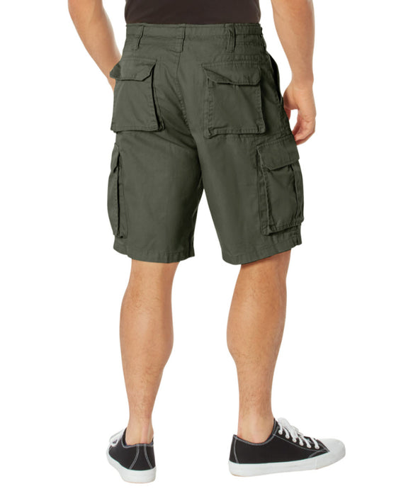 Rothco Men's Vintage Paratrooper Cargo Shorts - Olive Drab at Dave's New York