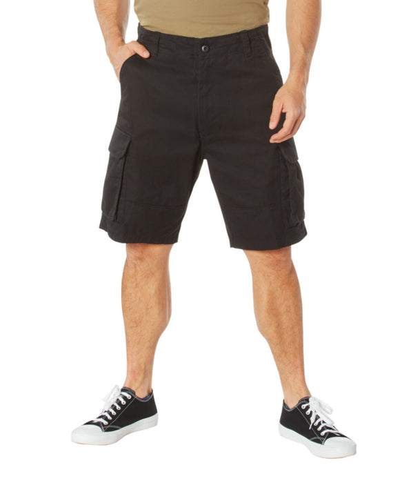 Rothco Men's Vintage Paratrooper Cargo Shorts - Black at Dave's New York