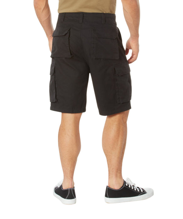 Rothco Men's Vintage Paratrooper Cargo Shorts - Black at Dave's New York