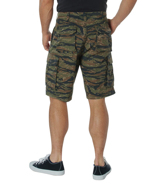 Rothco Men's Vintage Paratrooper Cargo Shorts - Tiger Stripe Camo at Dave's New York