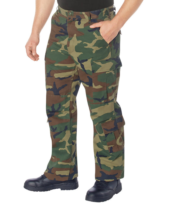 Rothco Vintage Paratrooper Fatigue Pants in Woodland Camo at Dave's New York