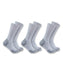 Carhartt Midweight Cotton Blend Crew Socks 3-Pack - Gray at Dave's New York
