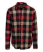 Schott NYC Men's Plaid Flannel Shirt - Black/Red at Dave's New York