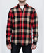 Schott NYC Men's Plaid Flannel Shirt - Black/Red at Dave's New York