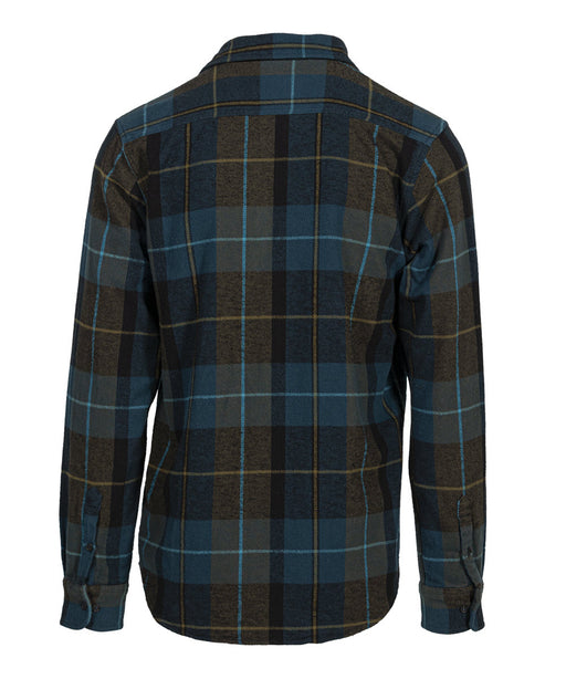 Schott NYC Men's Plaid Flannel Shirt - Blue/Green at Dave's New York