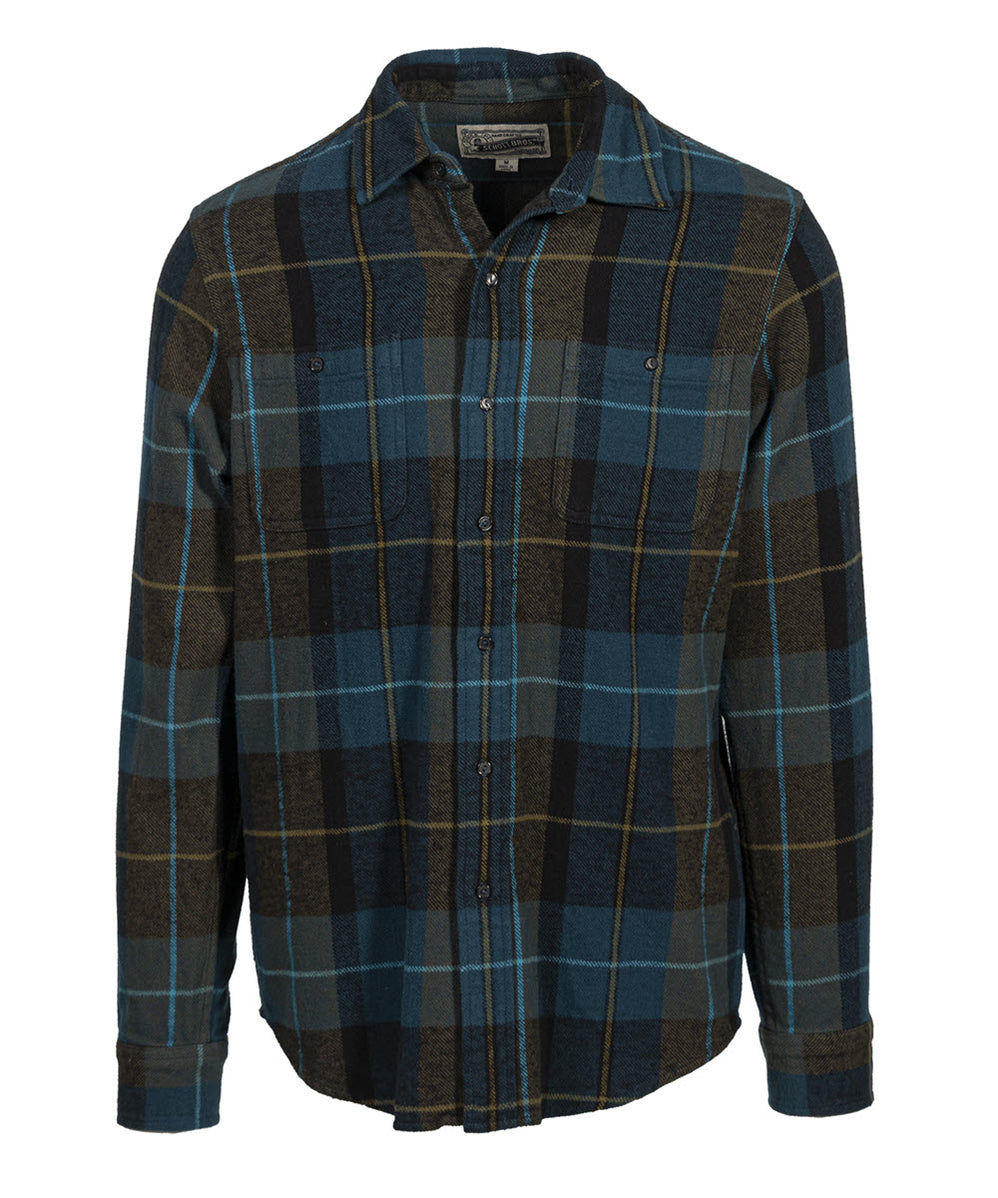 Klassieke Dubbelbreasted Peacoat in Grijs | Schott NYC | Heren