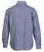 Schott NYC Men's Long Sleeve Denim Shirt - Ticking Stripe at Dave's New York