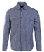 Schott NYC Men's Long Sleeve Denim Shirt - Ticking Stripe at Dave's New York