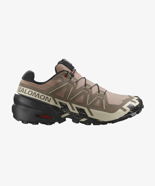 Salomon Men's Speedcross 6 Trail Running Shoes - Natural/Black/Almond Milk at Dave's New York