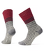 Smartwool Popcorn Cable Full Cushion Everyday Crew Socks - Tibetan Red at Dave's New York