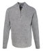 Schott NYC Men's Wool Half-Zip Sweater - Heather Grey at Dave's New York