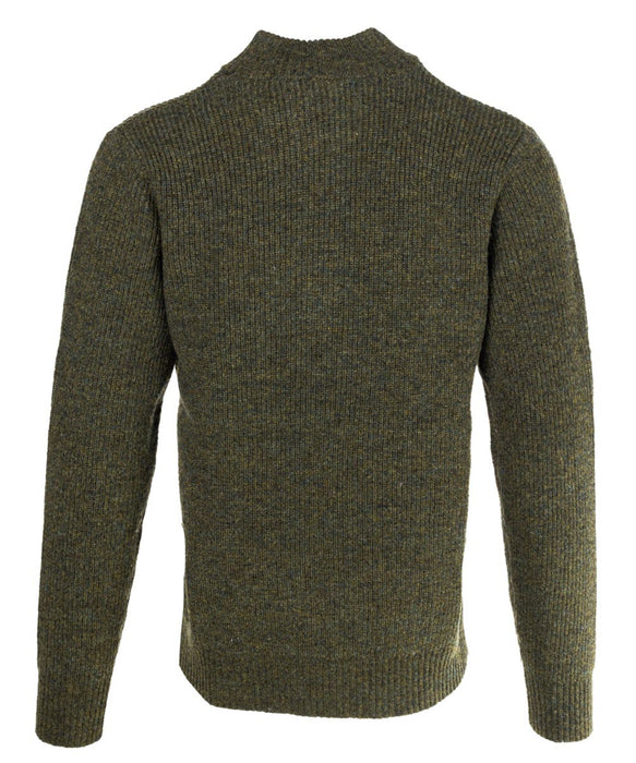 Schott NYC Men's Wool Half-Zip Sweater - Moss at Dave's New York