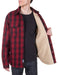 Schott Sherpa Lined Wool CPO Shirt - Red Plaid at Dave's New York