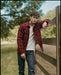 Schott Sherpa Lined Wool CPO Shirt - Red Plaid at Dave's New York