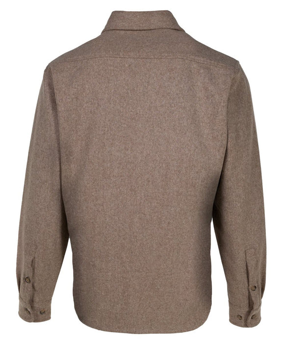 Schott NYC Men’s CPO Wool Shirt - Taupe at Dave's New York
