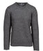 Schott NYC Men's Rolled Edge Tri Blend Sweater - Charcoal at Dave's New York