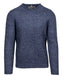 Schott NYC Men's Rolled Edge Tri Blend Sweater - Navy at Dave's New York