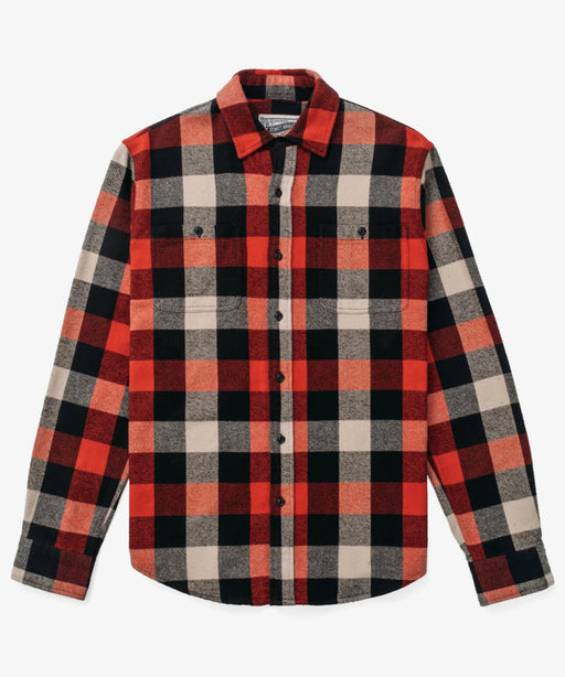 Schott NYC Men's Flannel Shirt - Red/Black at Dave's New York