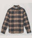 Schott NYC Heavy Flannel Plaid Shirt - Khaki/Grey at Dave's New York