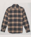 Schott NYC Heavy Flannel Plaid Shirt - Khaki/Grey at Dave's New York