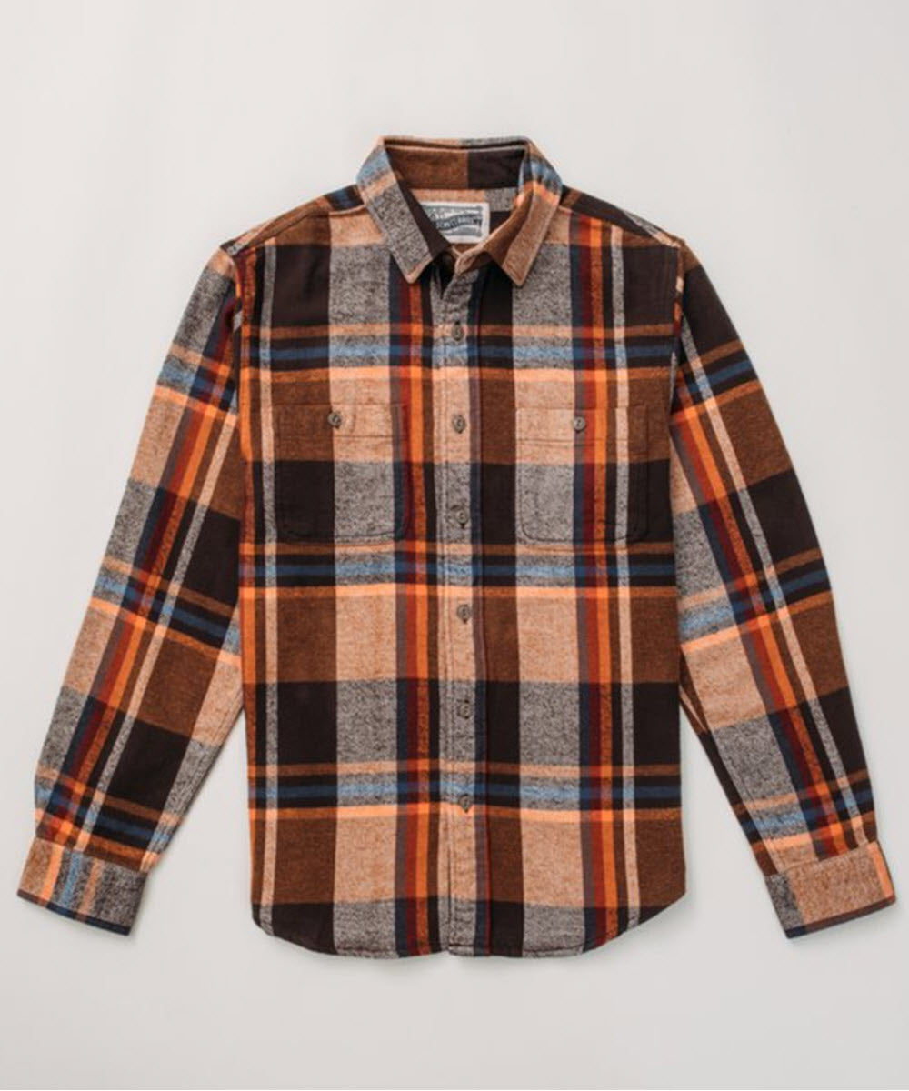 Schott NYC Heavy Flannel Plaid Shirt - Sedona — Dave's New York