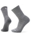 Smartwool Solid Rib Crew Socks - Medium Grey at Dave's New York