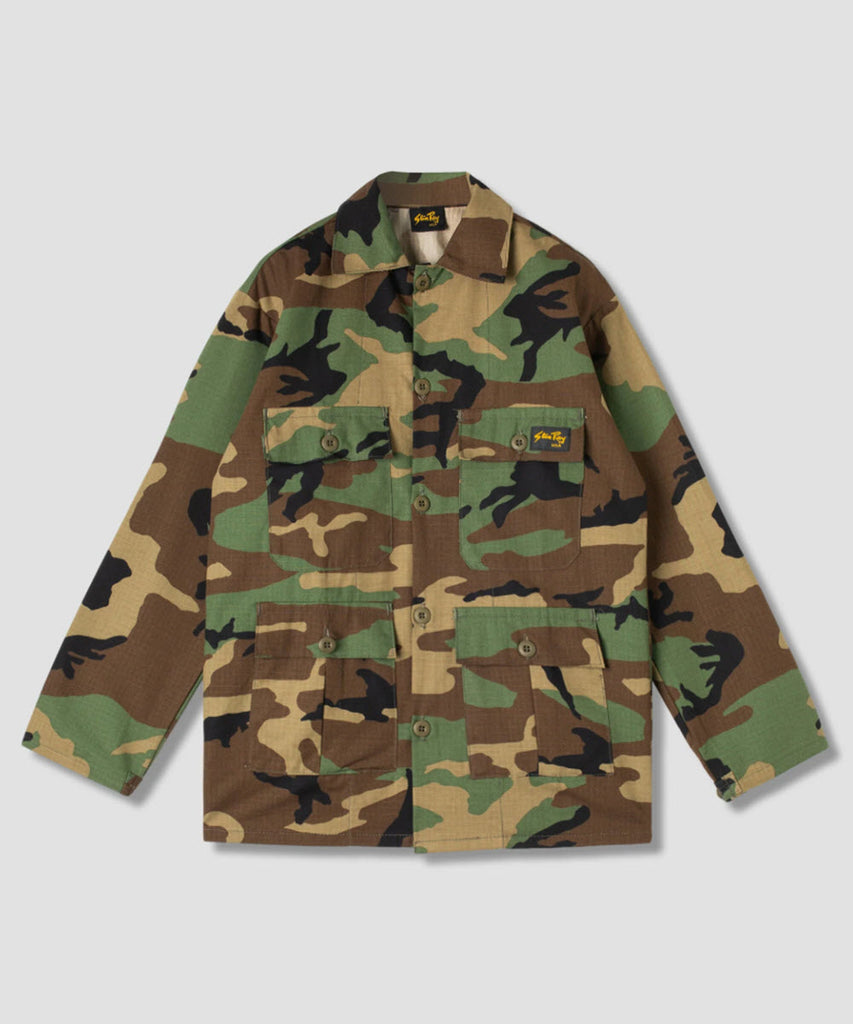 Stan Ray Men's Ripstop Shirt-Jacket - Woodland Camo — Dave's New York